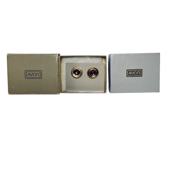 Avon Heather And Mist Pierced Earrings With Surgical Posts (6129) - Picture 2 of 4